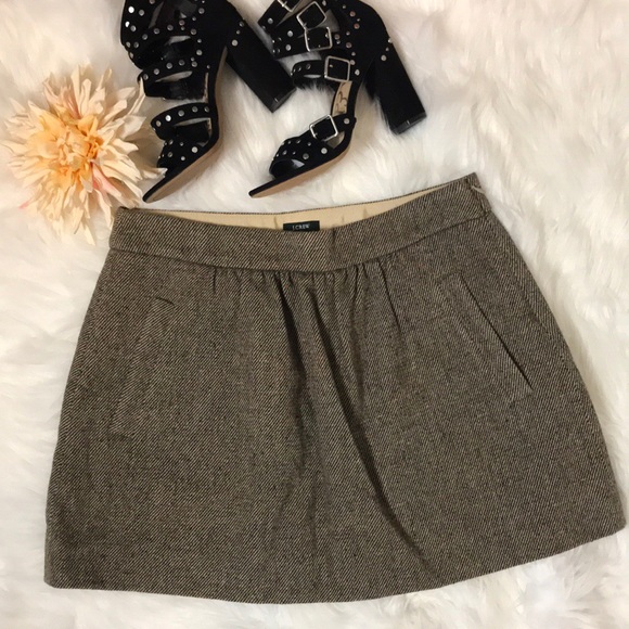 J. Crew Dresses & Skirts - J.Crew Brown Wool A-line Skirt